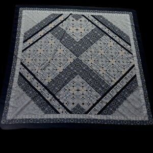 Vintage Silky Oscar Geo Pastel  print Scarf